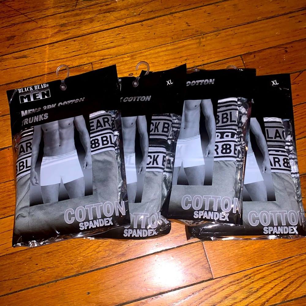 4x Urban Edge 3 pack Cotton Trunks